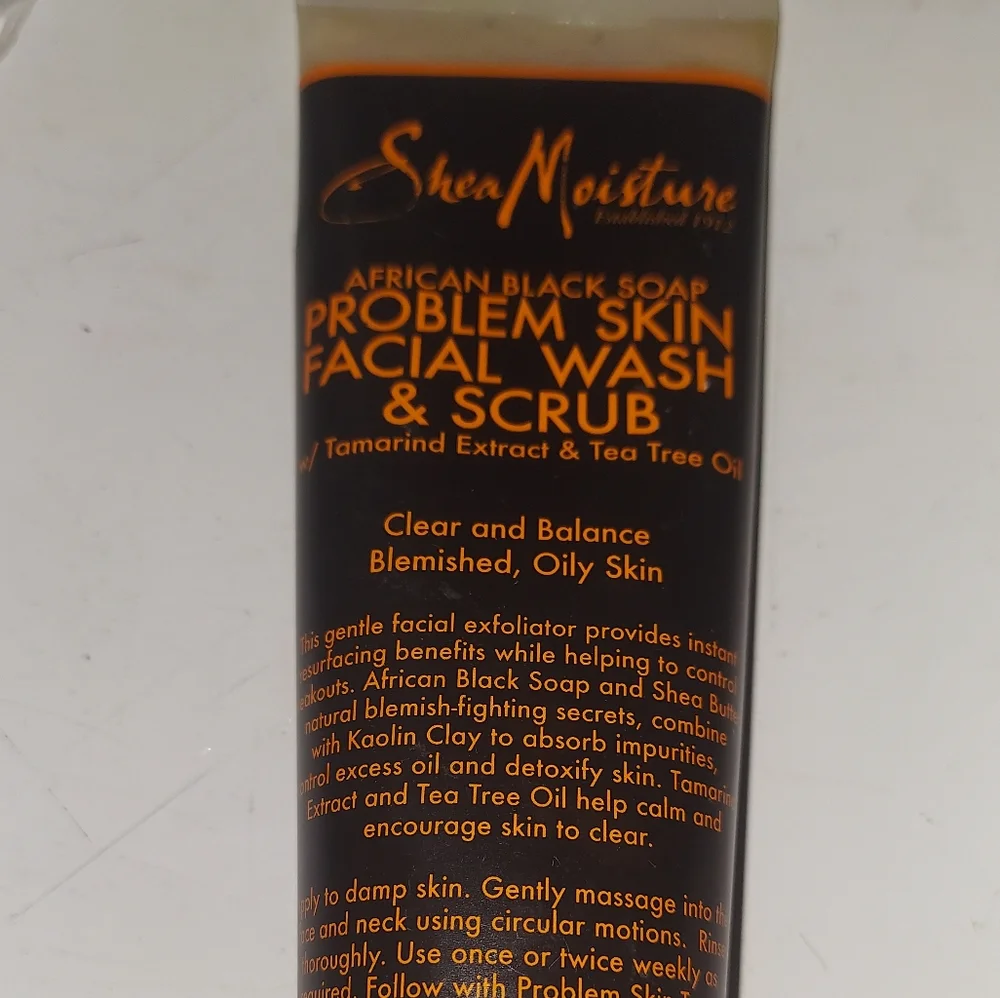 Brand new African black soap problem skin facial wash & scrub, and a Mask